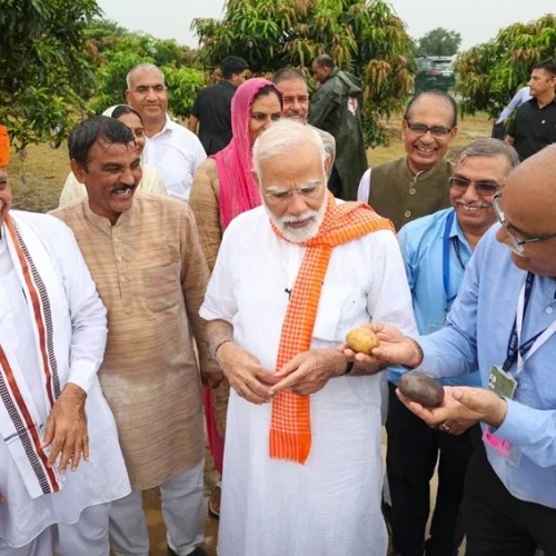 Honourable Prime Minister Shri. Narendra Modi at IARI PUSA