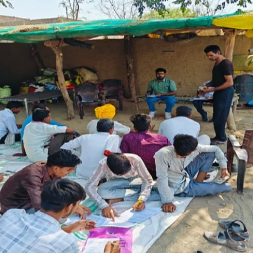 Meeting with Farmers regarding Crop Diversification